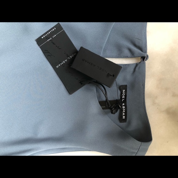 Noel Asmar steel blue slip dress - Picture 8 of 12